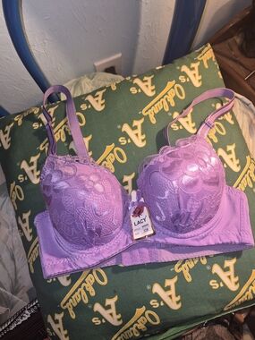 Love, Lacy Lavender Lace Push-Up Bra